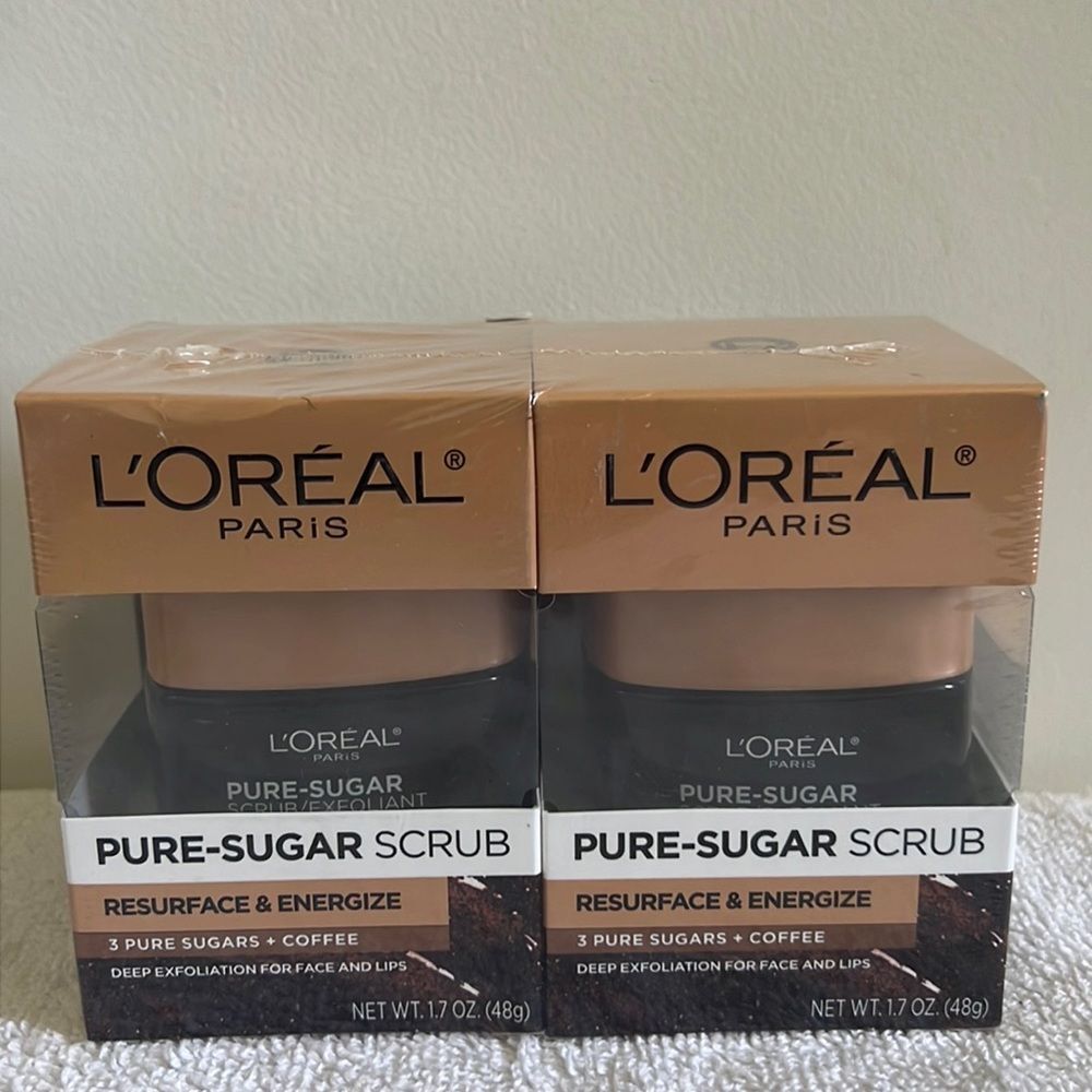 L’Oréal Paris Pure Sugar Scrub Nourish & Soften 3 Pure Sugars + Cocoa X2 NEW